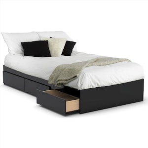 NESTO　32520 Nexera Avenue Twin Size 3-Drawer Storage Bed | The Home Depot Canada