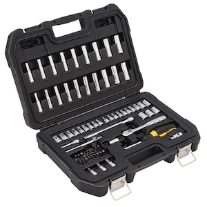 DEWALT 69 Piece 1/4 in Drive Combination Socket Set - 6 Point