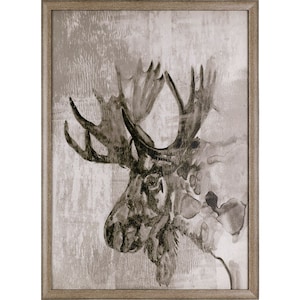 Art Maison Canada Sépia Moose, encadré papier imprimer wall art Home Depot Canada